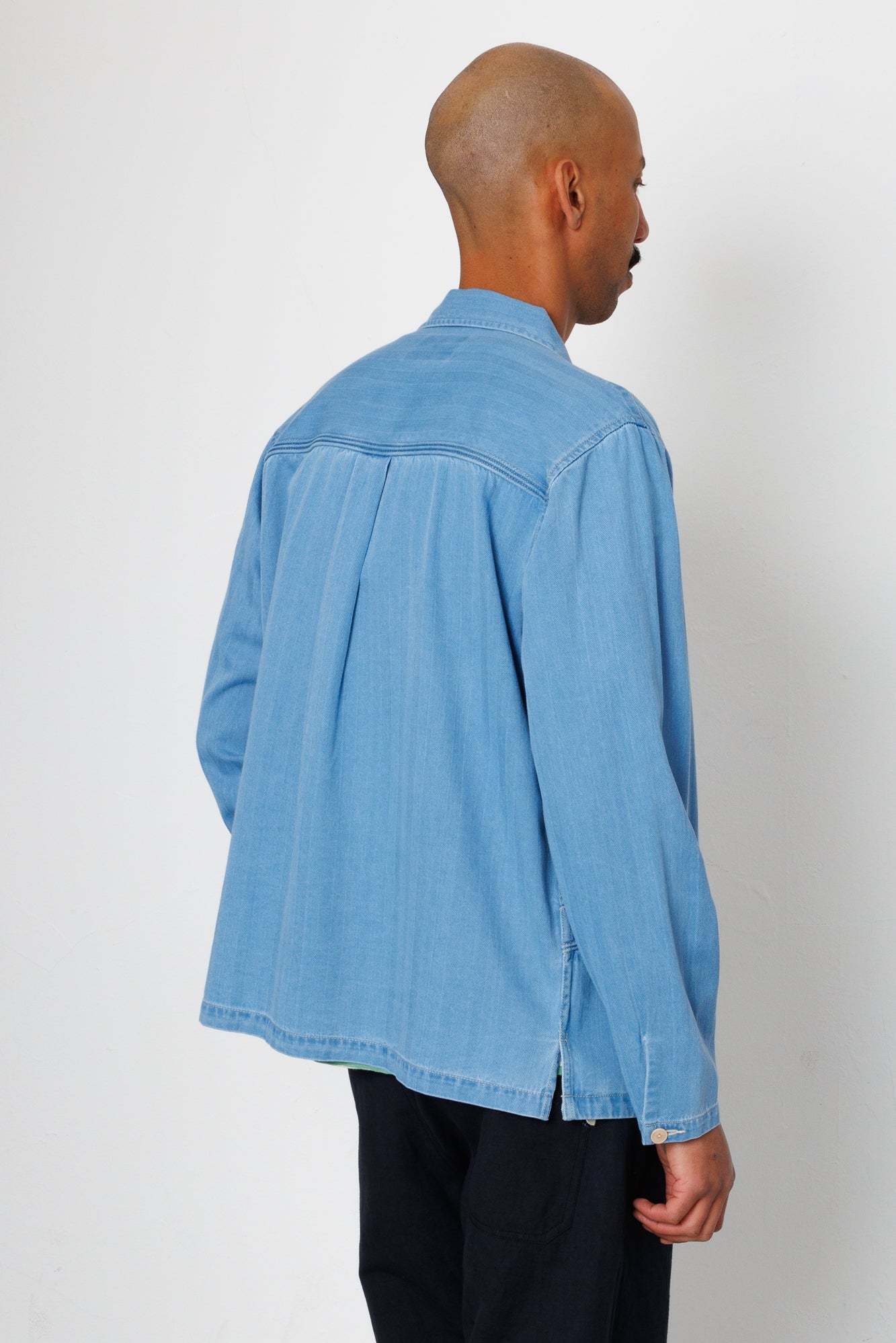 Folk | Folk Meyer Shirt Jacket - Herringbone Denim