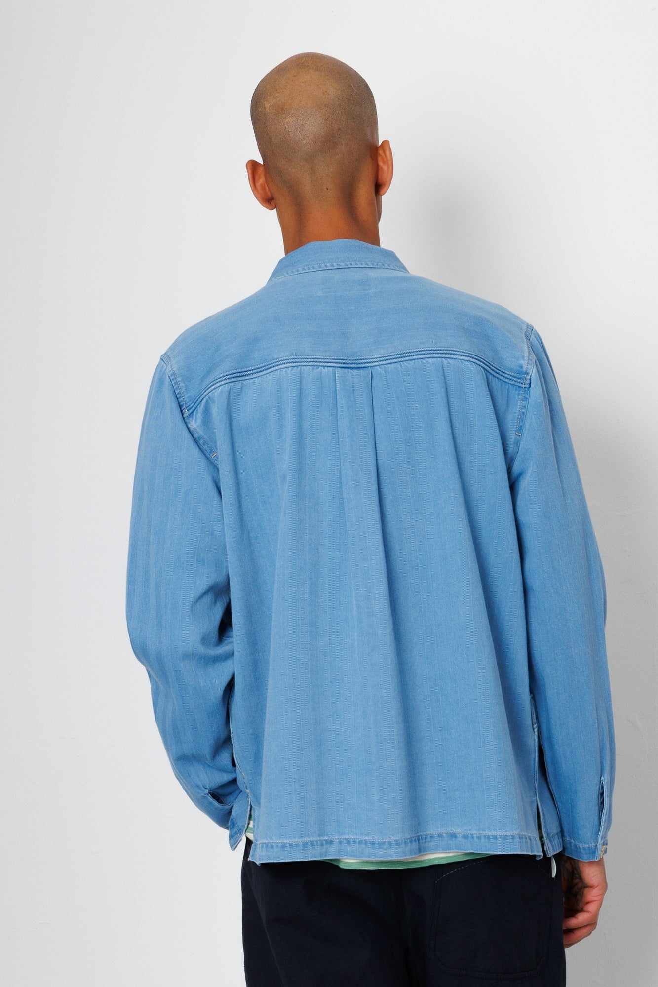 Folk | Folk Meyer Shirt Jacket - Herringbone Denim