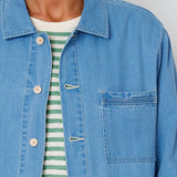 Folk | Folk Meyer Shirt Jacket - Herringbone Denim