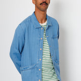 Folk | Folk Meyer Shirt Jacket - Herringbone Denim