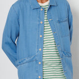 Folk | Folk Meyer Shirt Jacket - Herringbone Denim