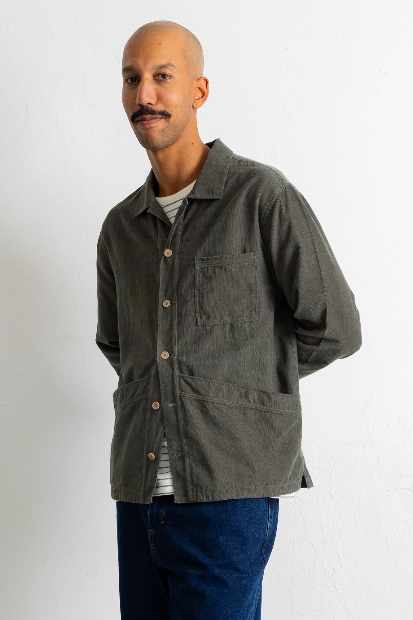 Meyer Shirt Jacket - Dark Sage