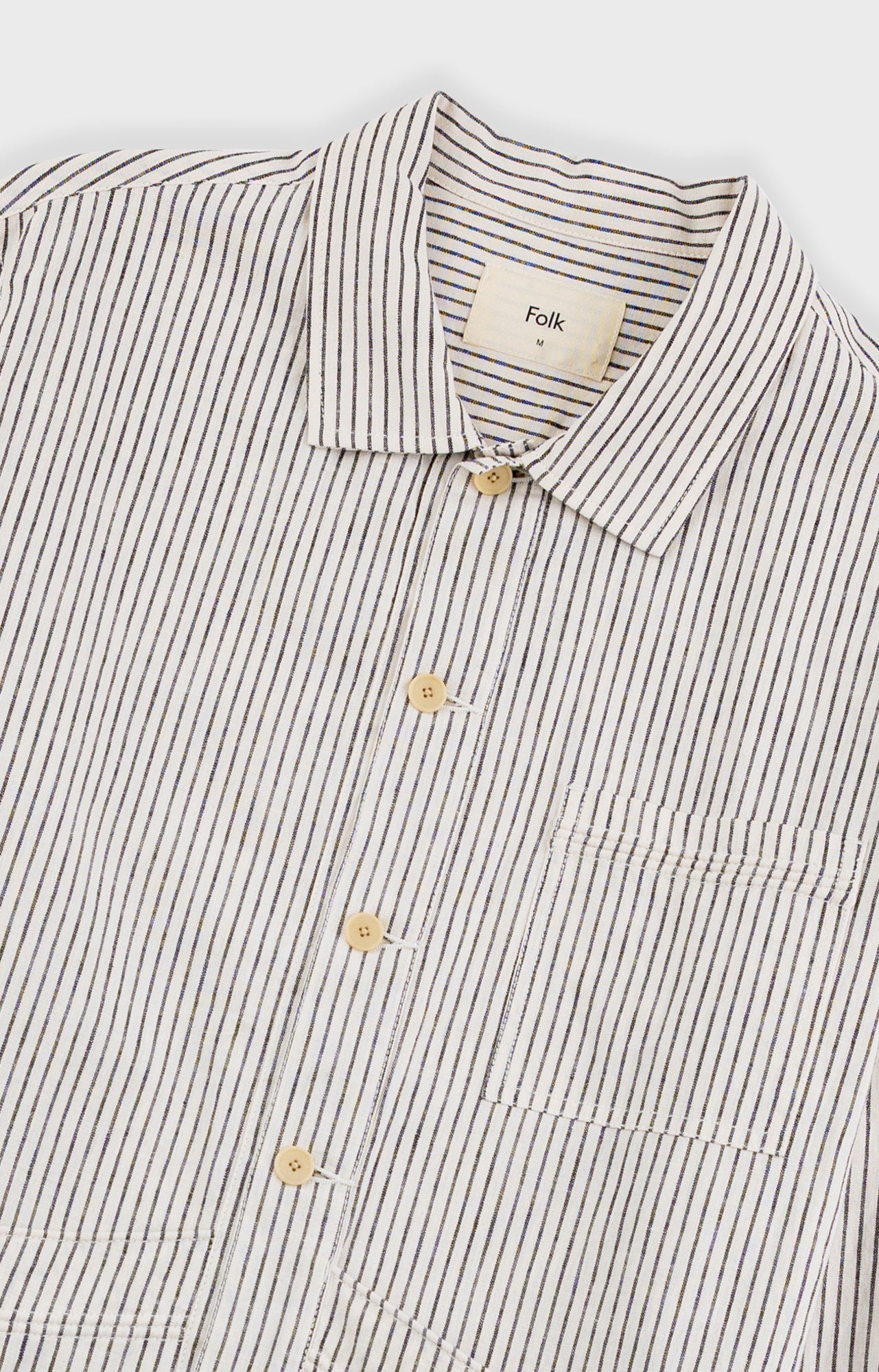 Folk | Folk Meyer Shirt Jacket - Monochrome Stripe
