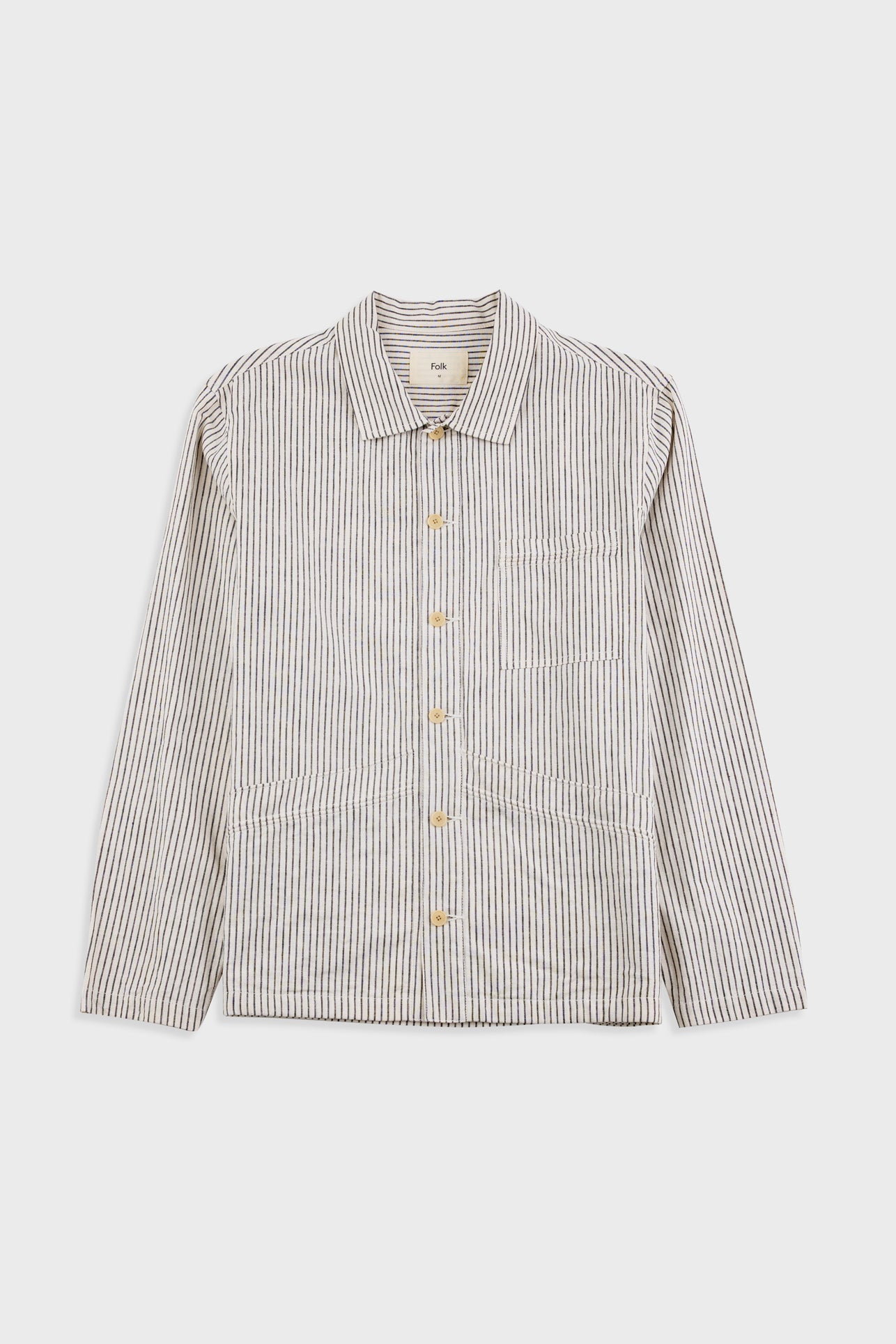 Folk | Folk Meyer Shirt Jacket - Monochrome Stripe