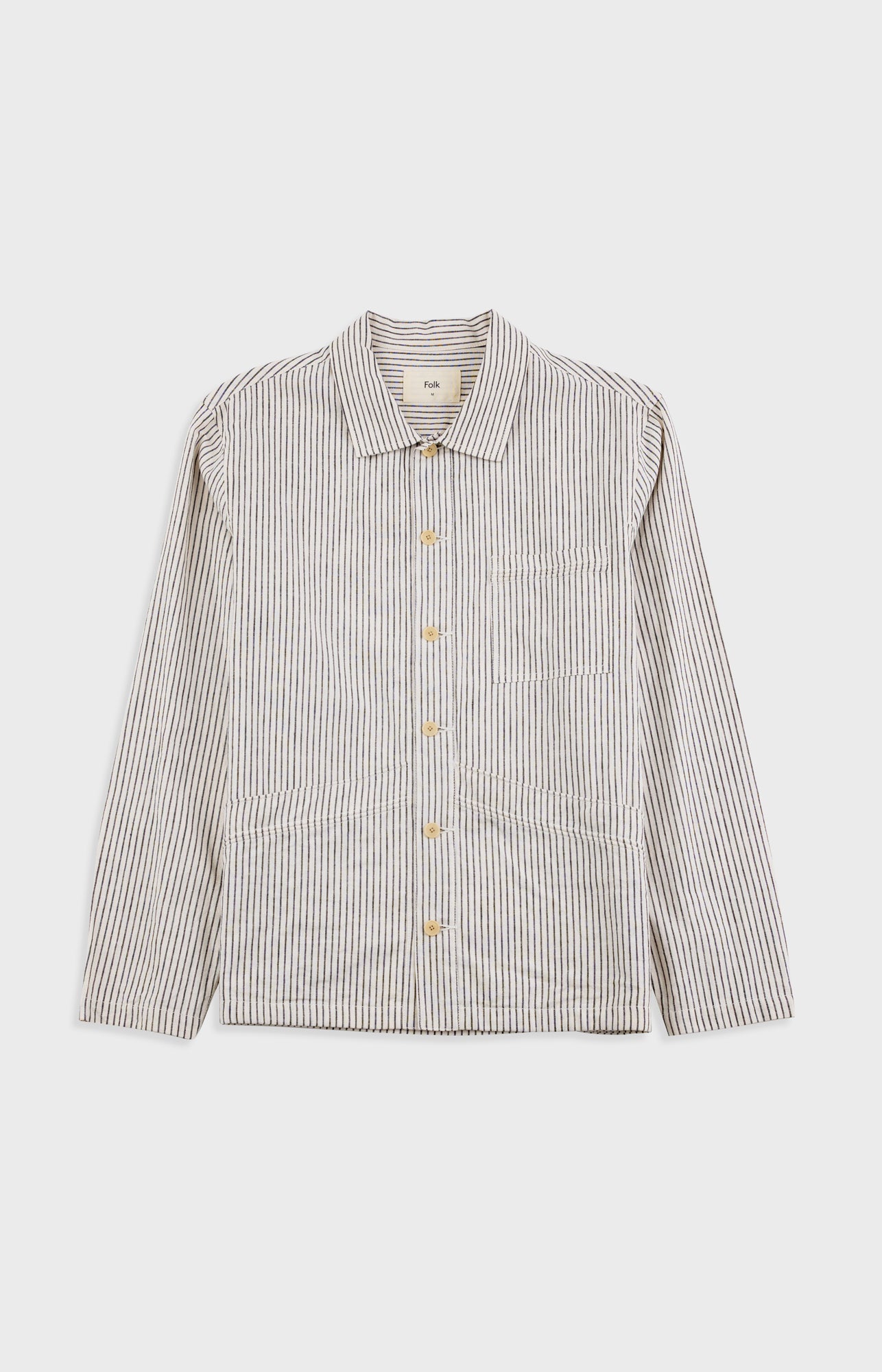 Folk | Folk Meyer Shirt Jacket - Monochrome Stripe