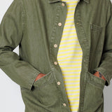 Folk | Folk Meyer Shirt Jacket - Sage Lightweight Denim