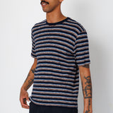 Folk | Folk Multistripe T-Shirt - Blue Jungle Cat