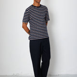 Folk | Folk Multistripe T-Shirt - Blue Jungle Cat