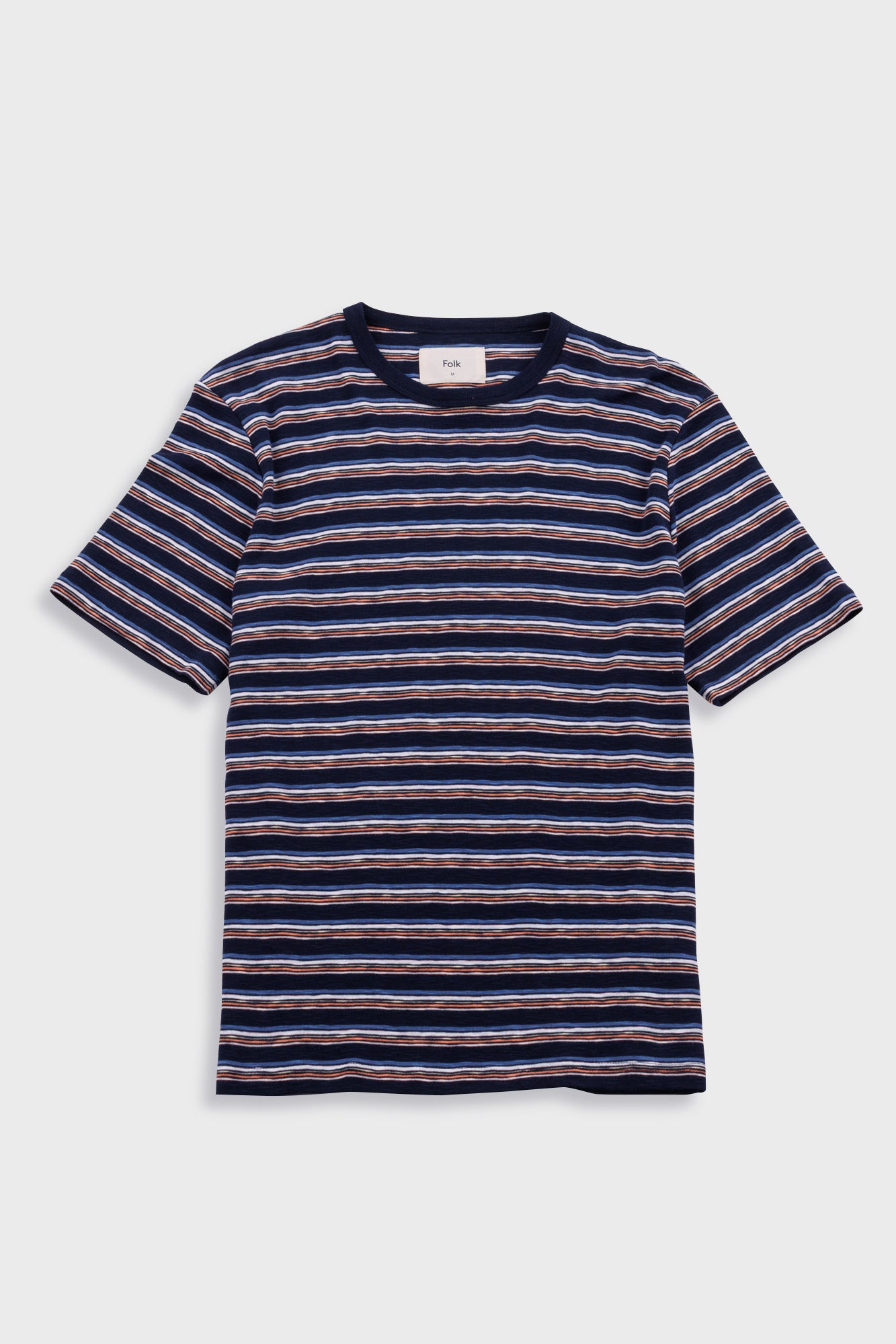 Folk | Folk Multistripe T-Shirt - Blue Jungle Cat