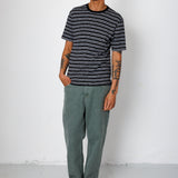 Folk | Folk Multistripe T-Shirt - Black Comet