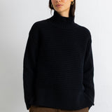 Open Funnel Jumper - Black