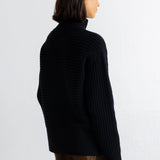 Open Funnel Jumper - Black