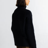 Open Funnel Jumper - Black