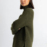 Open Funnel Jumper - Pine