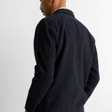 Patch Jacket - Soft Black Brushed Stripe