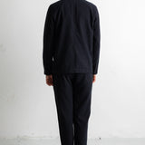 Patch Jacket - Soft Black Brushed Stripe