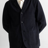 Patch Jacket - Soft Black Brushed Stripe