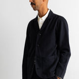 Patch Jacket - Soft Black Brushed Stripe
