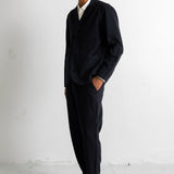 Patch Jacket - Soft Black Brushed Stripe