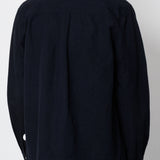 Folk | Folk Patch Overshirt - Soft Black Slub Linen
