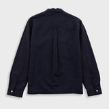 Folk | Folk Patch Overshirt - Soft Black Slub Linen