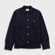 Folk | Folk Patch Overshirt - Soft Black Slub Linen