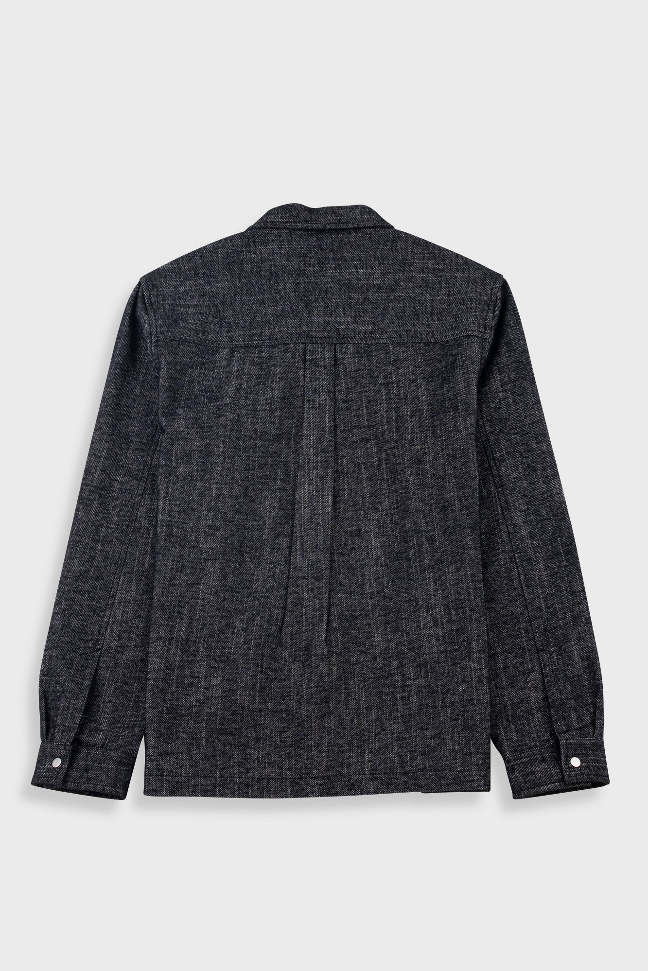 Folk | Folk Patch Overshirt - Black Brushed Twill
