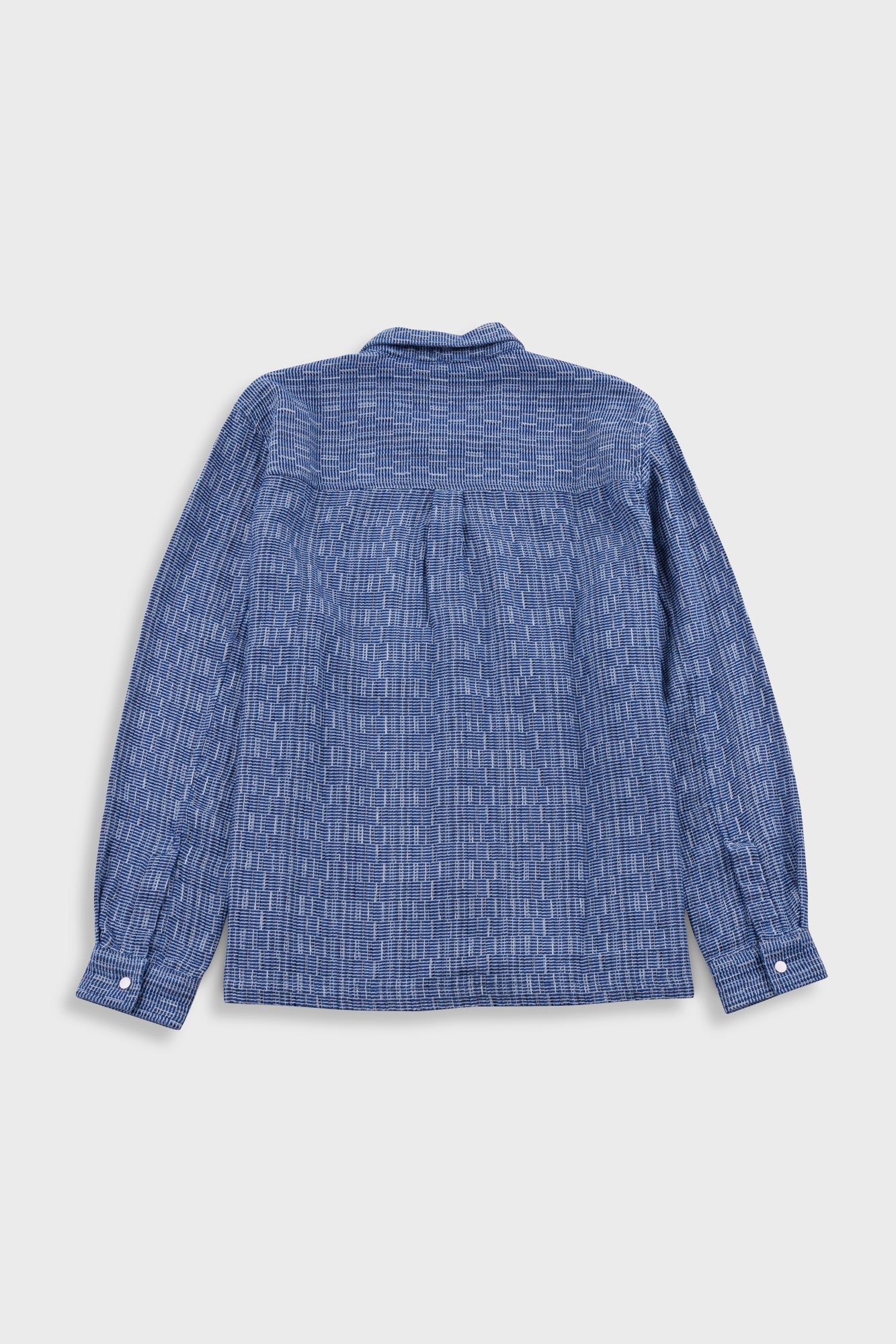 Folk | Folk Patch Overshirt - Blue Basketweave