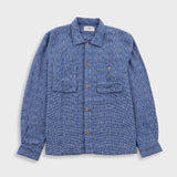 Folk | Folk Patch Overshirt - Blue Basketweave
