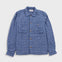Folk | Folk Patch Overshirt - Blue Basketweave