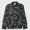 Folk | Folk Patch Overshirt - Olive Navy Cast Print