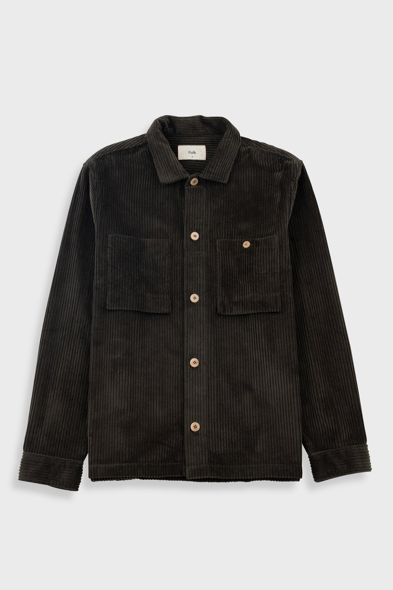 Folk | Folk Patch Overshirt - Deep Sage Chunky Cord