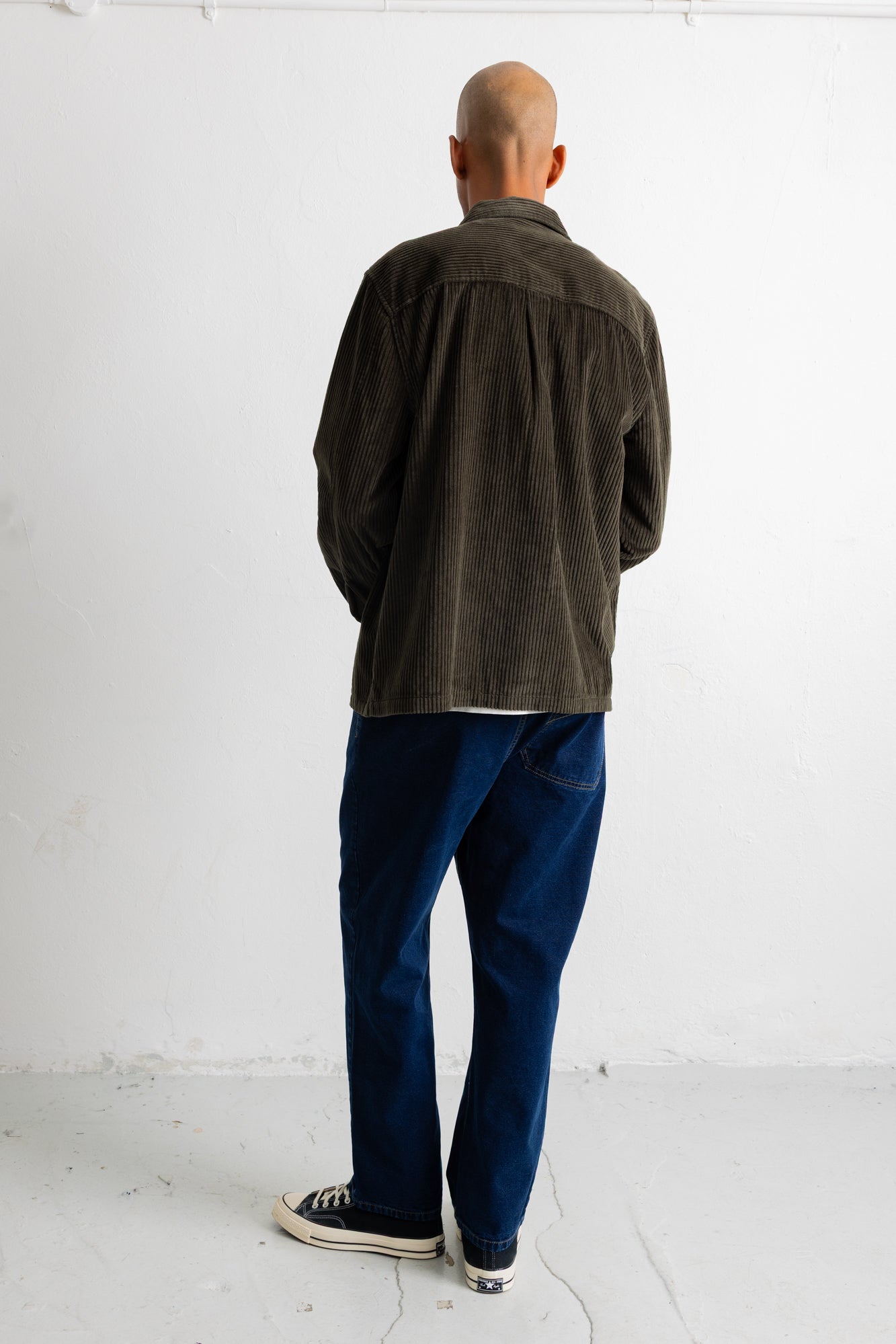 Folk | Folk Patch Overshirt - Deep Sage Chunky Cord