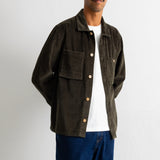 Folk | Folk Patch Overshirt - Deep Sage Chunky Cord
