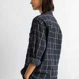 Folk | Folk Patch Shirt - Black Windowpane Check