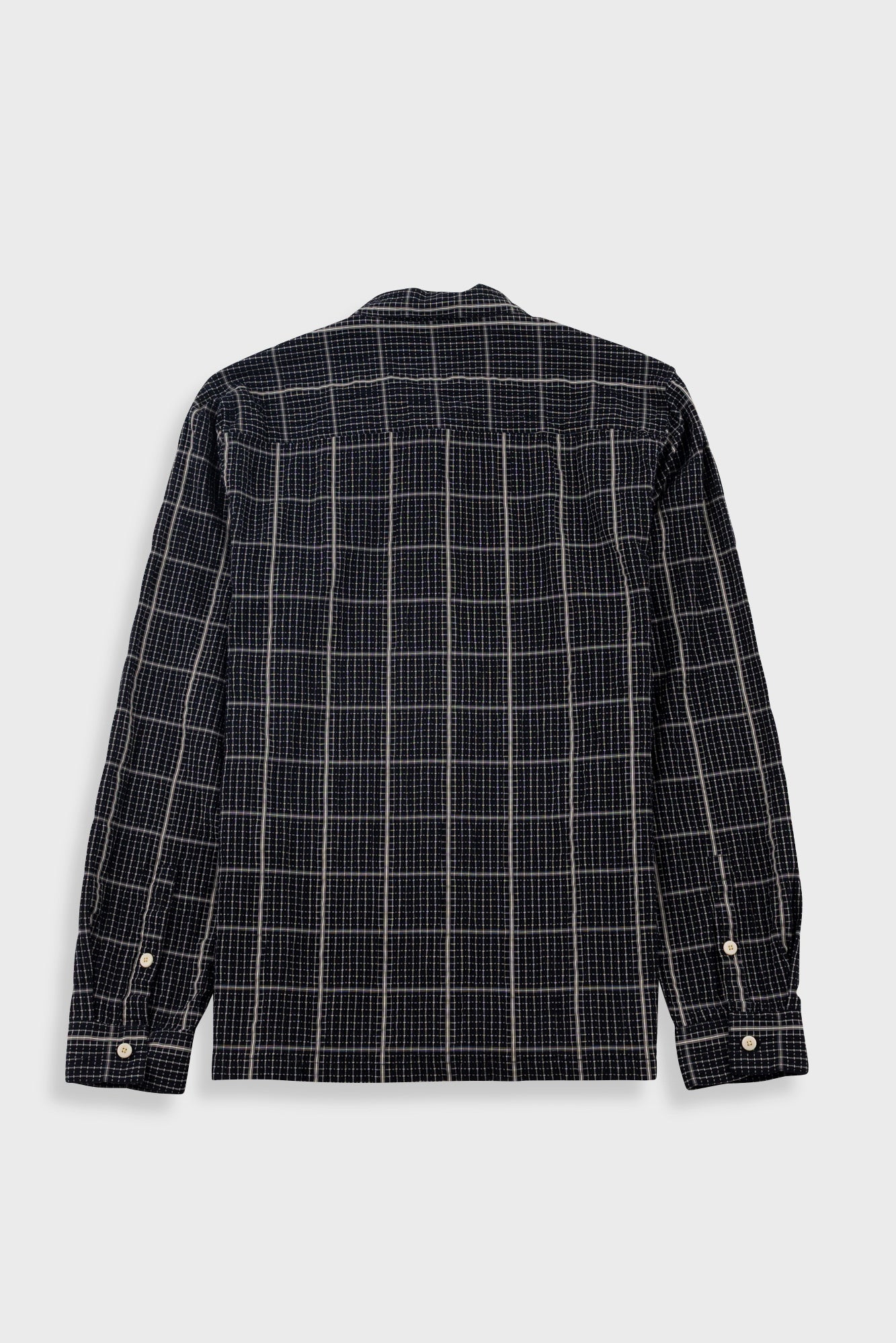 Folk | Folk Patch Shirt - Black Windowpane Check