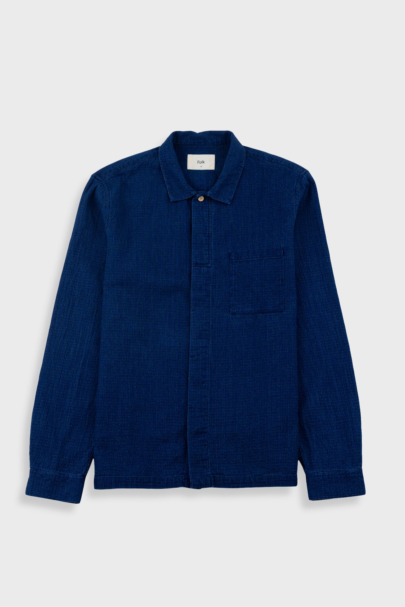 Blue shirt on a white background