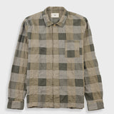 Folk | Folk Patch Shirt - Sage Multicheck
