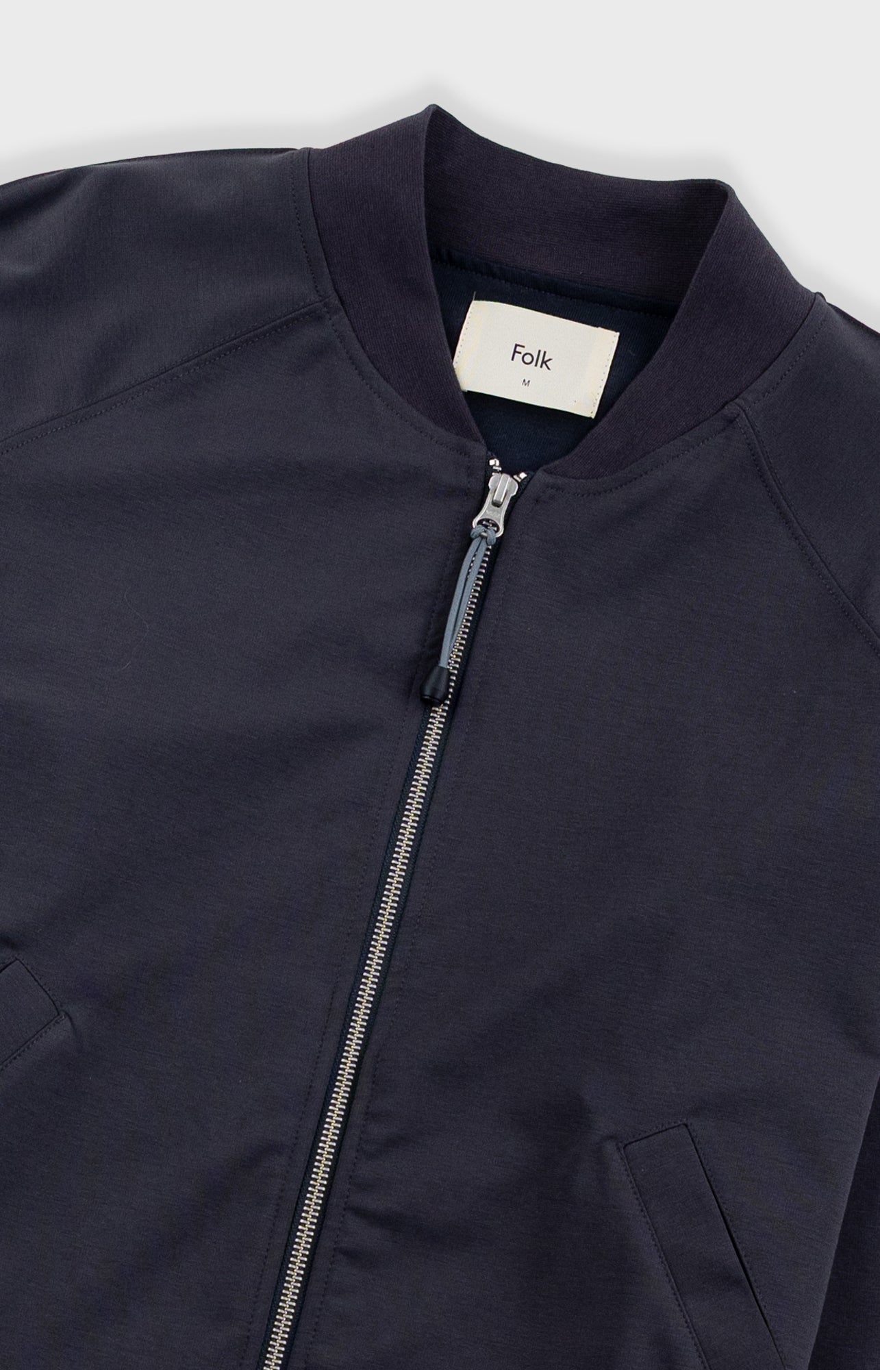 Folk | Folk Pintuck Jersey Bomber - Charcoal