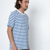 Folk | Folk Pirata T-Shirt - Blue / Ecru