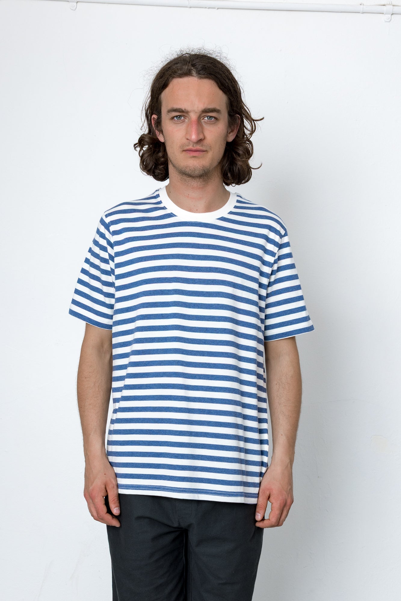 Folk | Folk Pirata T-Shirt - Blue / Ecru