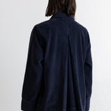 Pleated Shirt - Black Chunky Cord