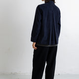 Pleated Shirt - Black Chunky Cord