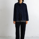 Pleated Shirt - Black Chunky Cord