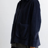 Pleated Shirt - Black Chunky Cord