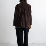 Pleated Shirt - Chocolate Chunky Cord