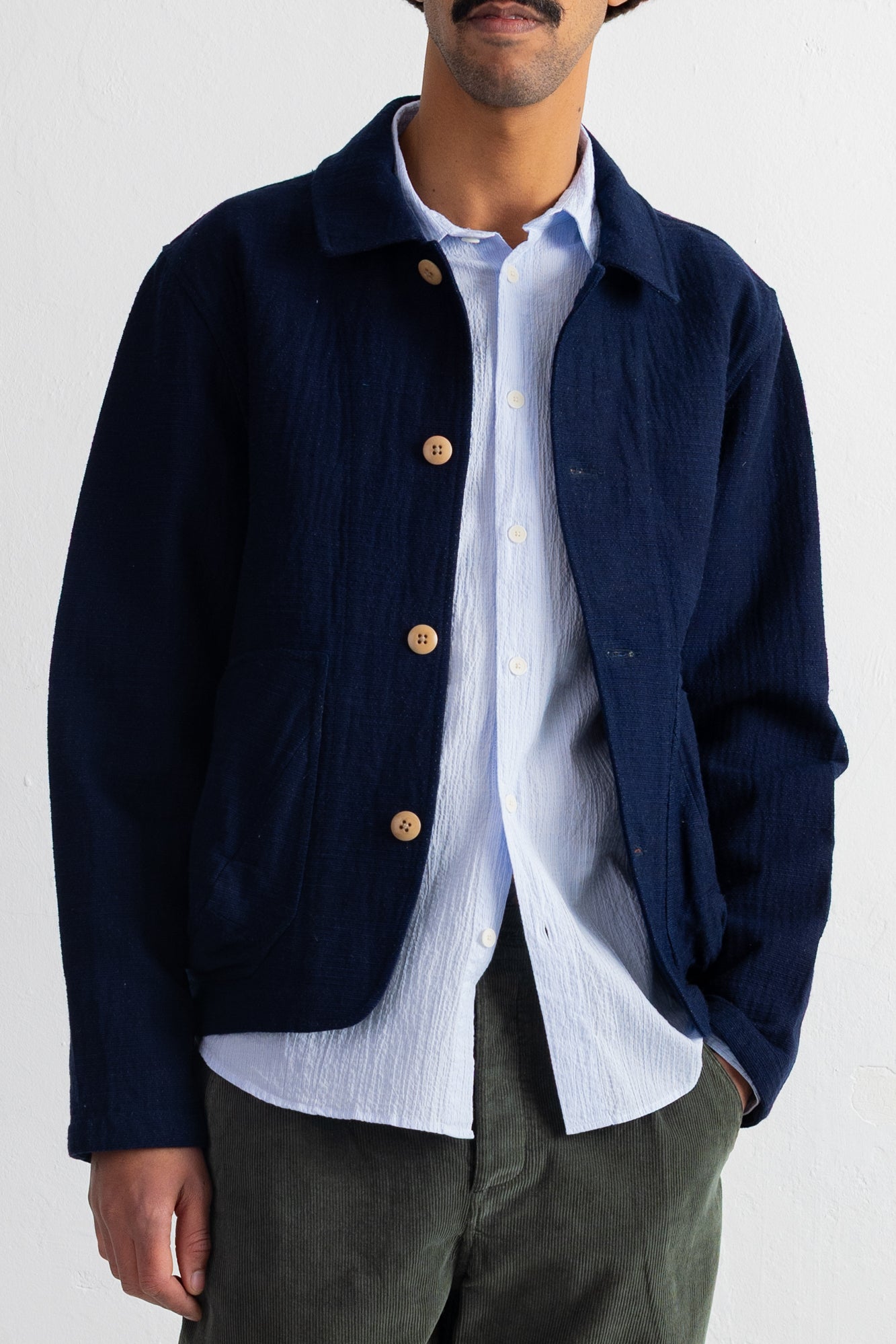 Folk | Folk Prism Jacket - Indigo Texture