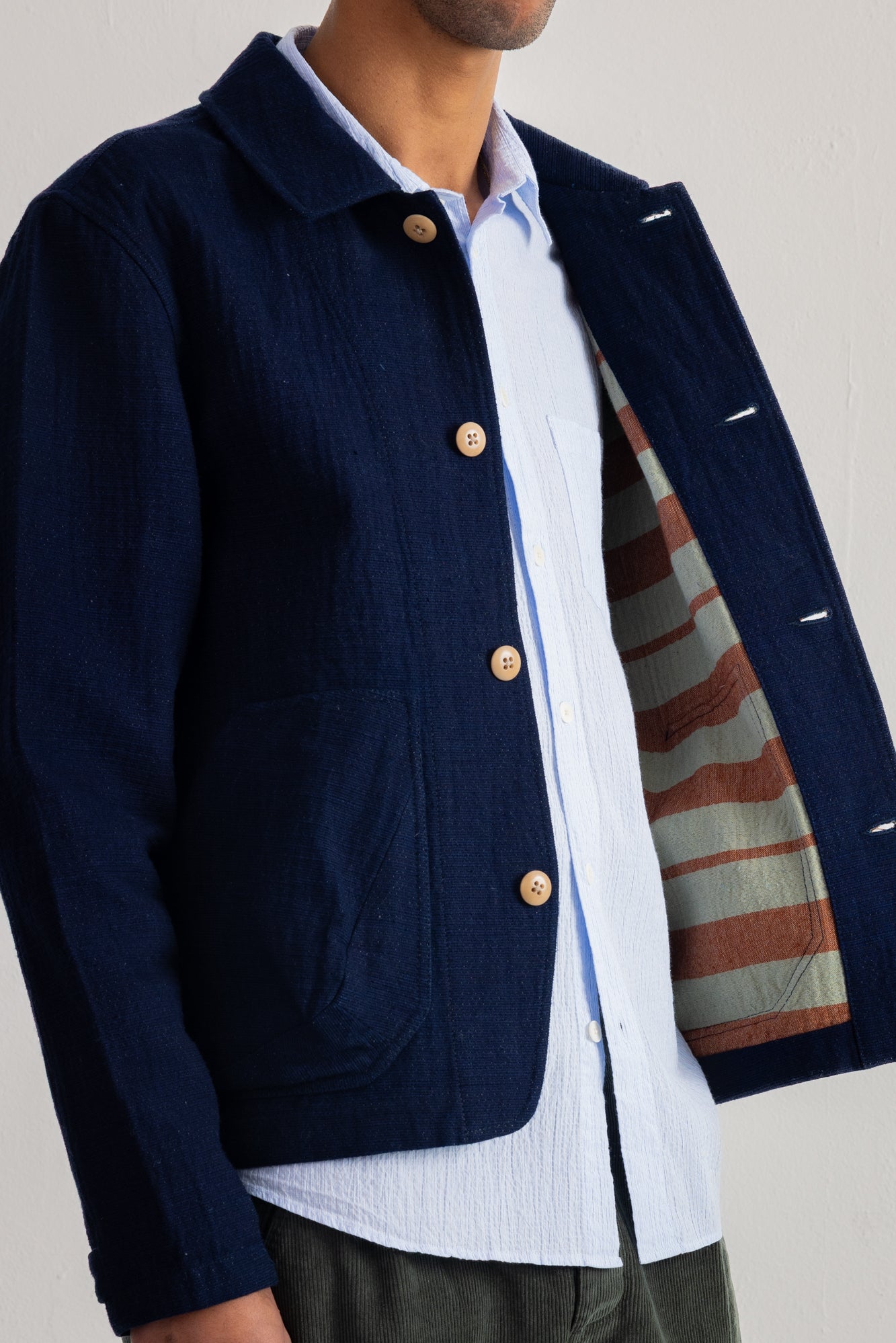 Folk | Folk Prism Jacket - Indigo Texture
