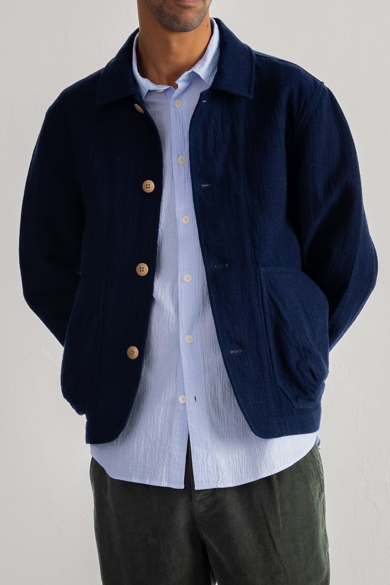Folk | Folk Prism Jacket - Indigo Texture