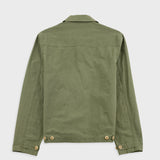 Green jacket on a white background